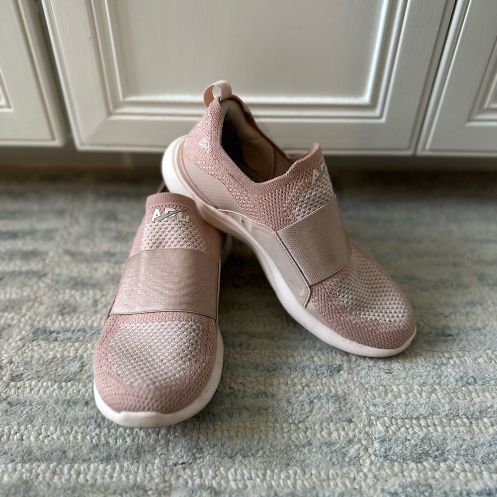 APL Pink Slip-On Sneakers with Cushioned Sole